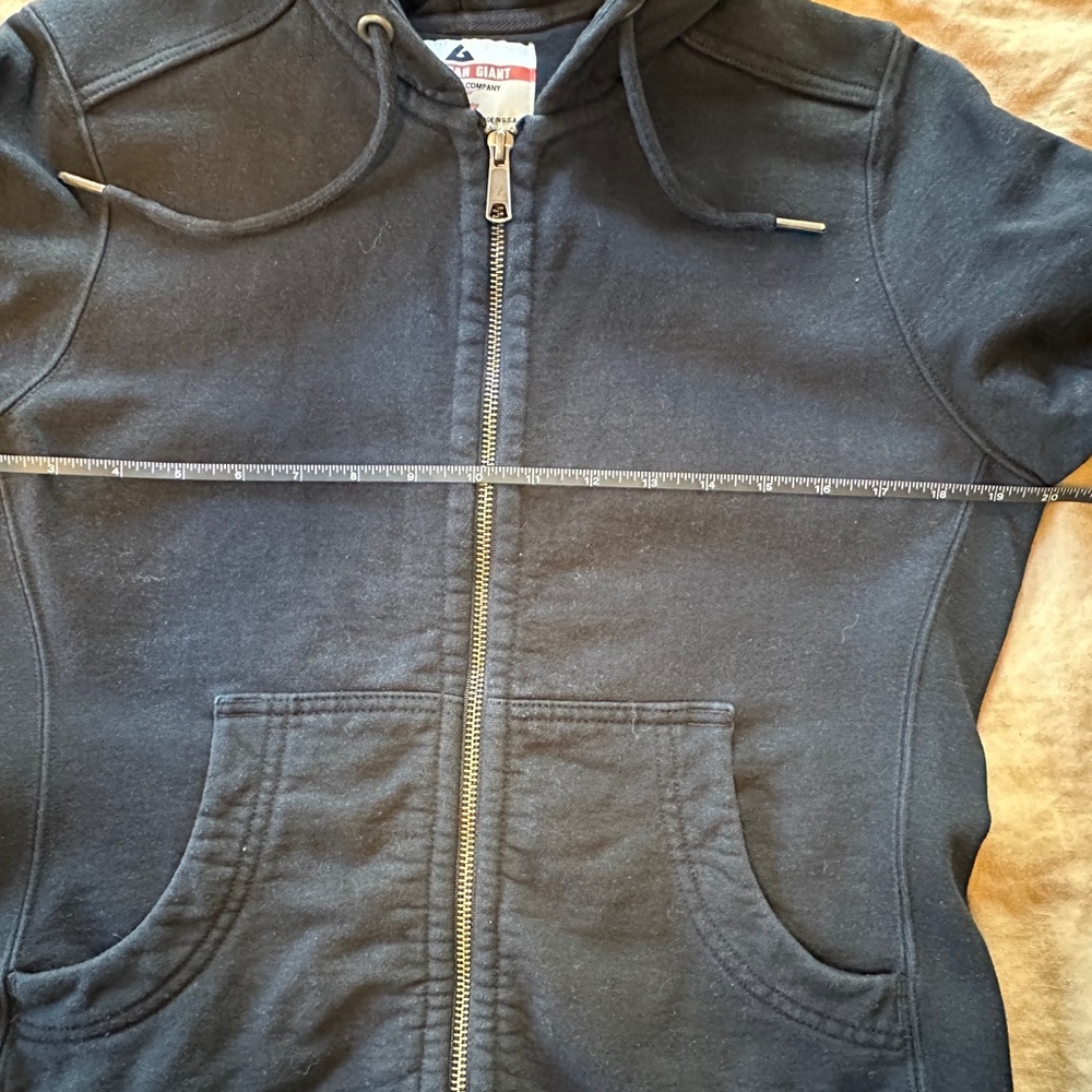 Black American Giant Zip-Up Hoodie - Picture 3 of 3